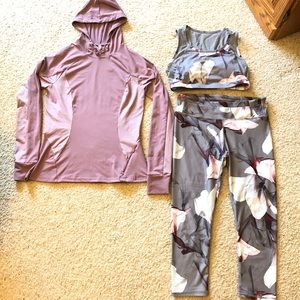 Fabletics 3 piece outfit size medium